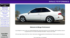 Desktop Screenshot of mirage-performance.com