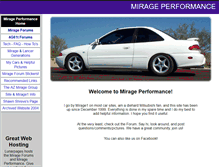 Tablet Screenshot of mirage-performance.com